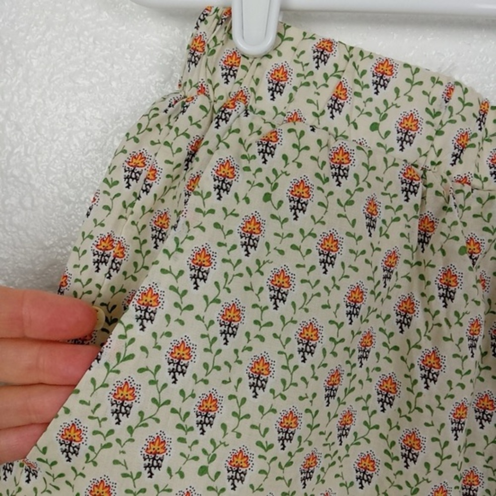 TWO PIECE TOP & SHORTS KOURT Floral Puff Sleeve Crop Top And Shorts Set     NWT - Picture 8 of 14